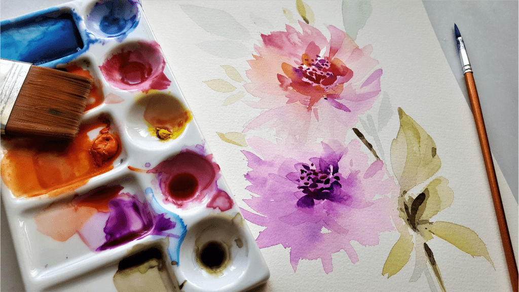 Flower painting
