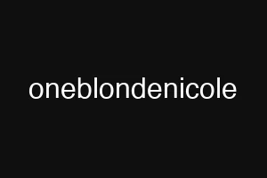 oneblondenicole