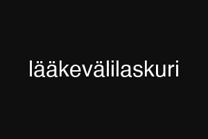 lääkevälilaskuri