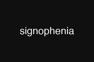 signophenia