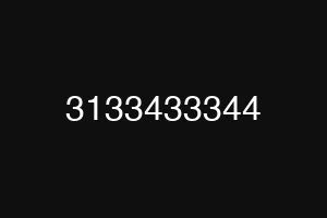 3133433344