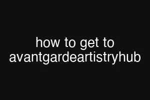 how to get to avantgardeartistryhub